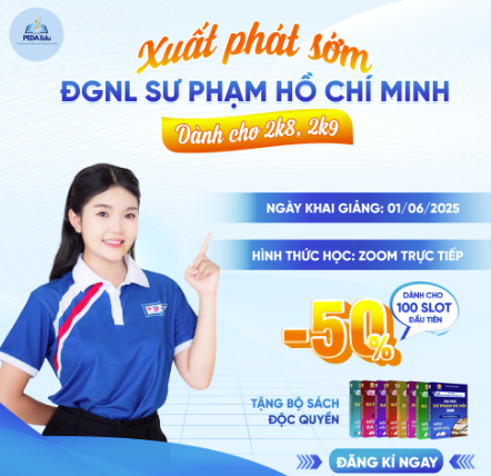 HSCA 2K8 HCM HSA EDU LUYỆN THI ĐGNL SƯ PHẠM TPHCM 2026